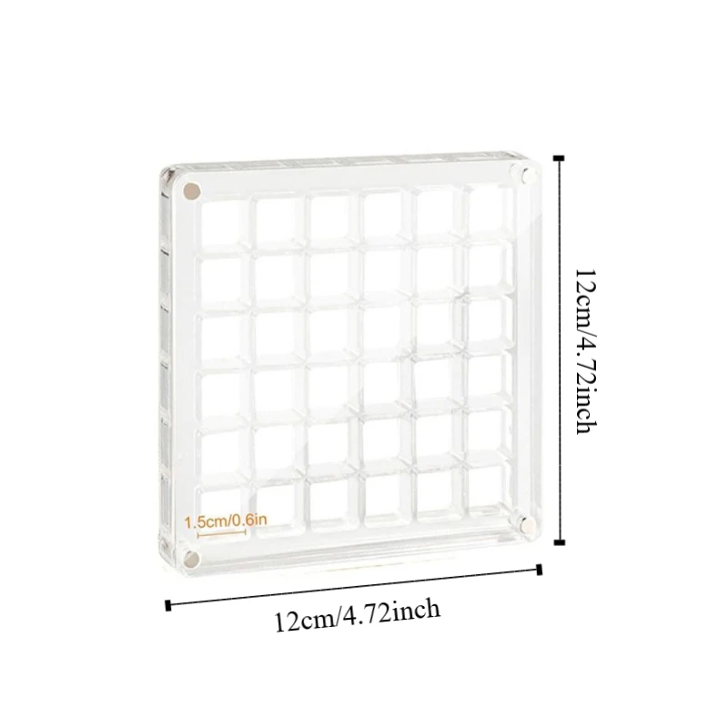 Acrylic Magnetic Seashell Display Box Stackable 36 Grids Seashell Storage Box Clear Multifunctional Beads Collection Box Gifts