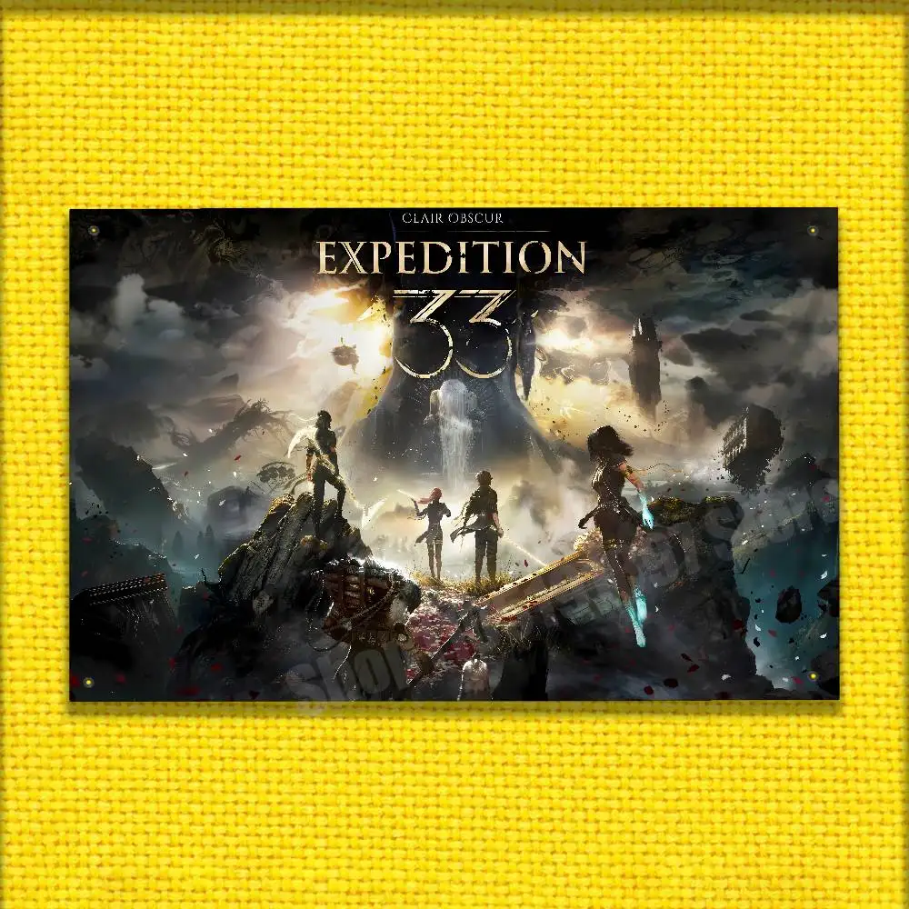 

C-Clair Obscur Expedition 33 Flag For 50*70cm 60*90cm 60*110cm 80*120cm 100*150cm 150*200cm Camp Banner Tapestry
