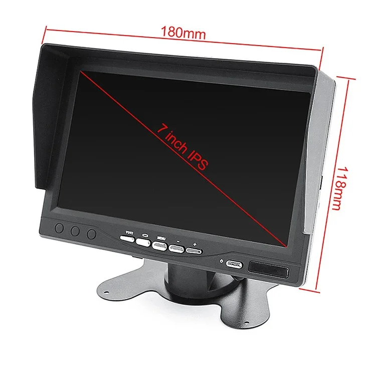 Sistema di telecamere di sicurezza 4CH 4G GPS WIFI 1080P H.265 con DVR mobile LCD VGA IPS da 7 pollici 4 telecamere impermeabili AHD 2.0MP