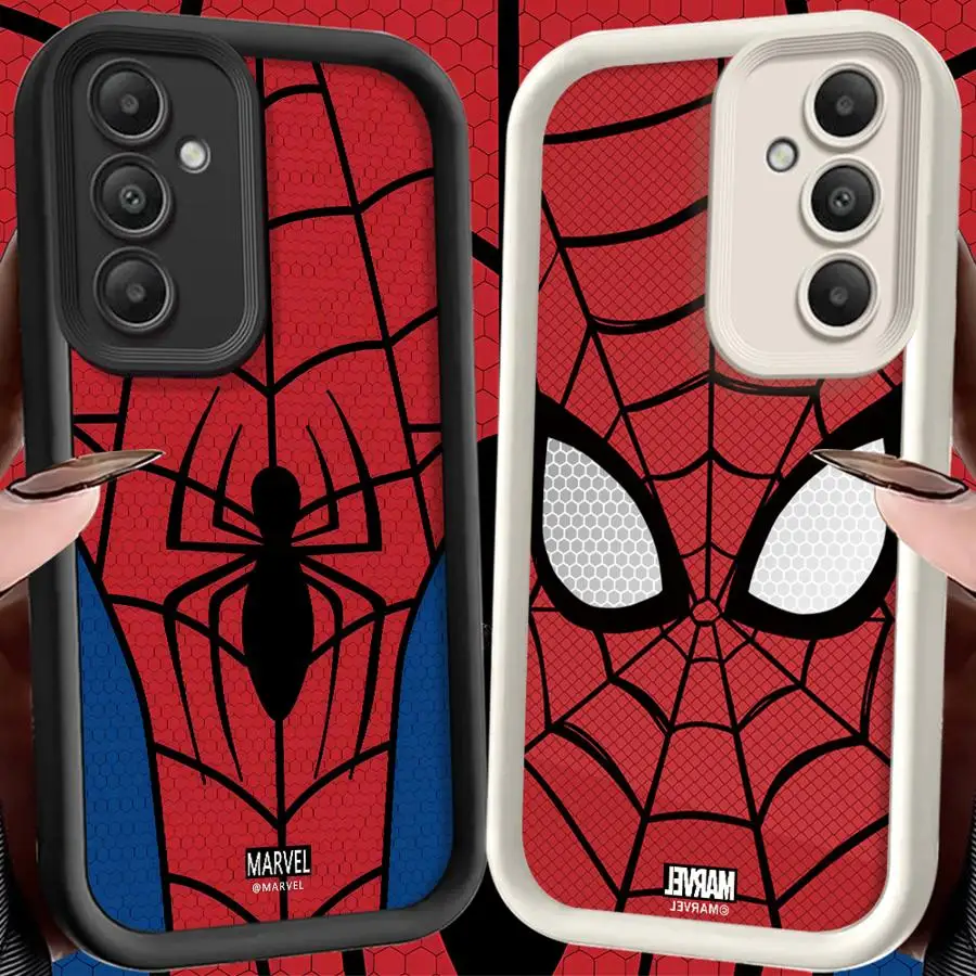 Stylish S-Spider-Man Eyes Soft Cover Phone Case for Samsung Galaxy S26 Ultra S22 S24 Plus S21 S20FE S25 Edge S25FE S24Ultra S23