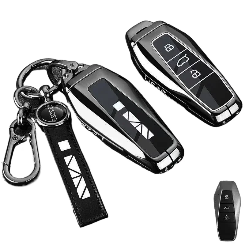 Premium Zinc Alloy Key Cover Case for Chery ICAR 03 / ICAR 03T / EQ7 (2025) - Protective Key Fob Shell Keybag