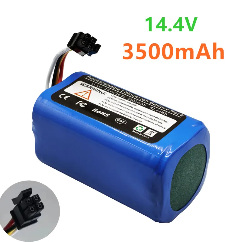 

3500mAh 14.4v/14.8v rechargeable lithium battery For Midea Robot Vacuum Cleaner i5Extra.i5 Young.i9 EYE.M3.M3J.K30.K50.M7.i50Pro