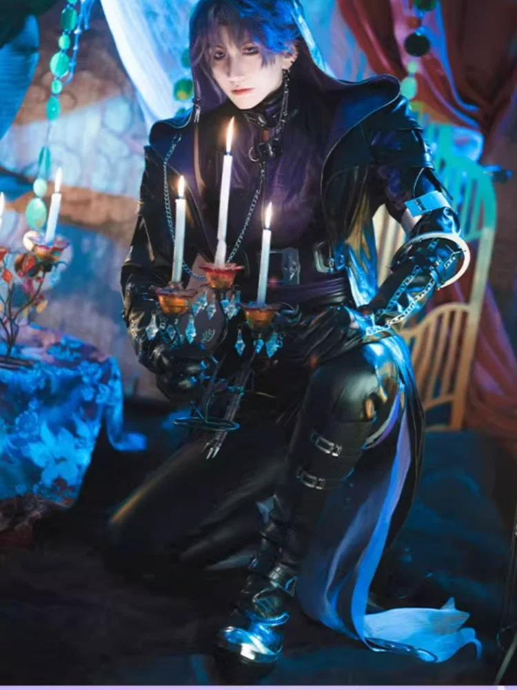 Qiyu Rafayel Anime Cosplay Traje Masculino, Uniforme Bonito, Roupas de Halloween, Interpretação de AbyssWalker, Roupas, Amor e Espaço
