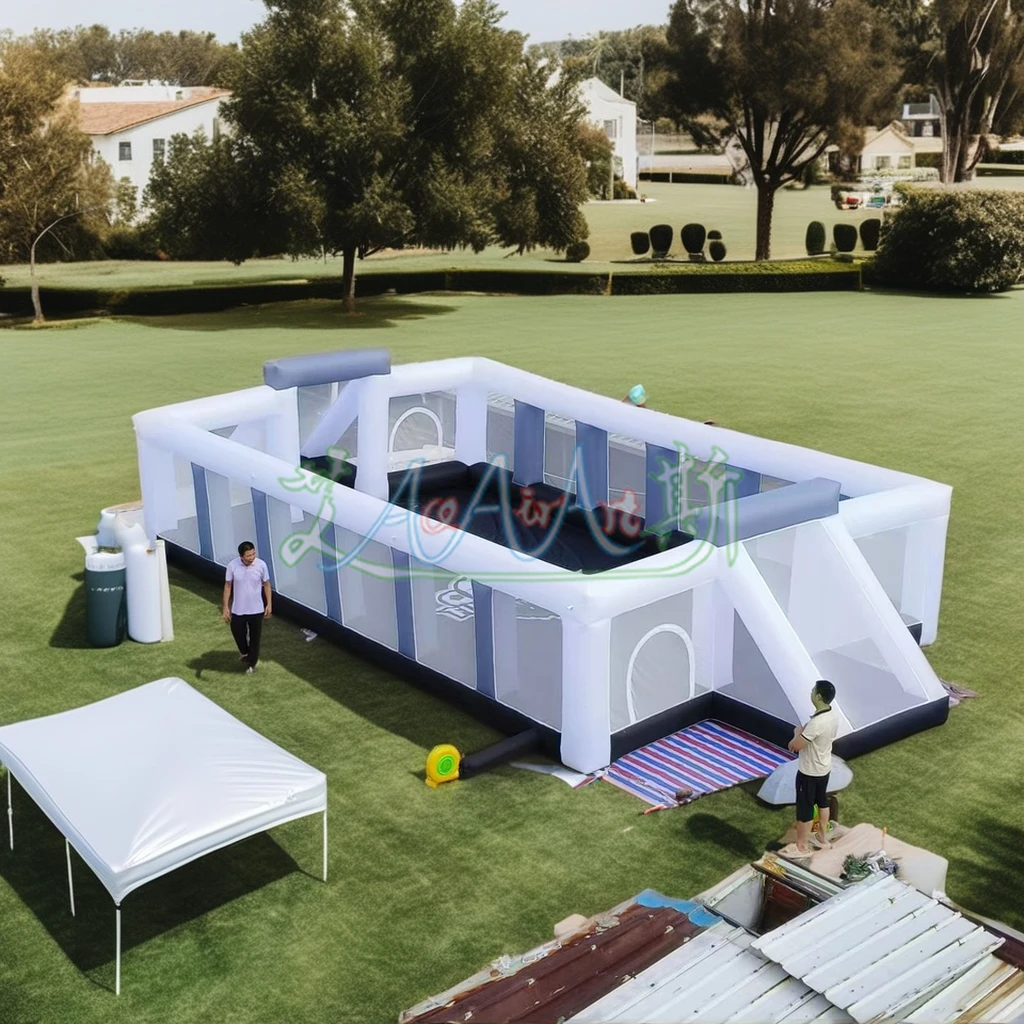 

Sports Inflatable Arena Custom Inflatable Soccer Field With Cover Inflatable Football Pitch Football Court Arena