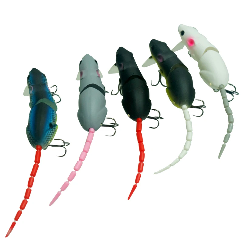 

AI-SHOUYU Topwater Bionic Rat bait 15.5g 85mm Jointed Mouse Lure Artificial Bait Rat Minnow Lure Wobbler Fishing Pesca Bass Lure