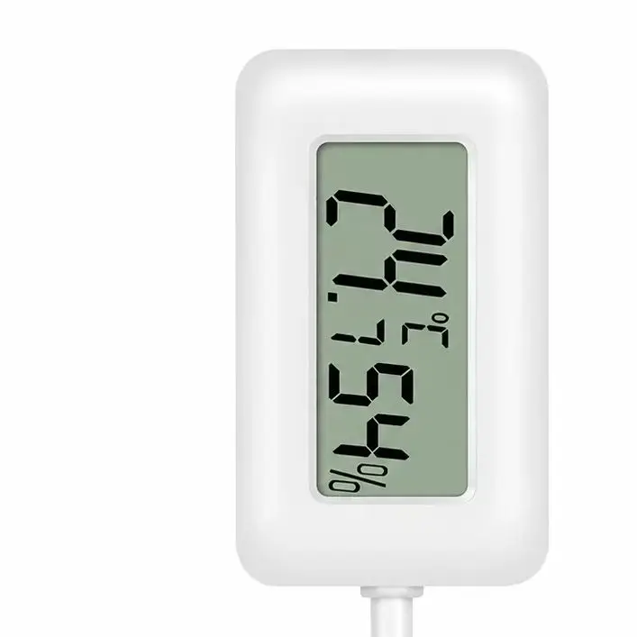 Digital Thermometer Hygrometer 360 Rotation Foldable Backlight Suction Cup For Reptile Tank Humidity Temperature Gauge Monitor