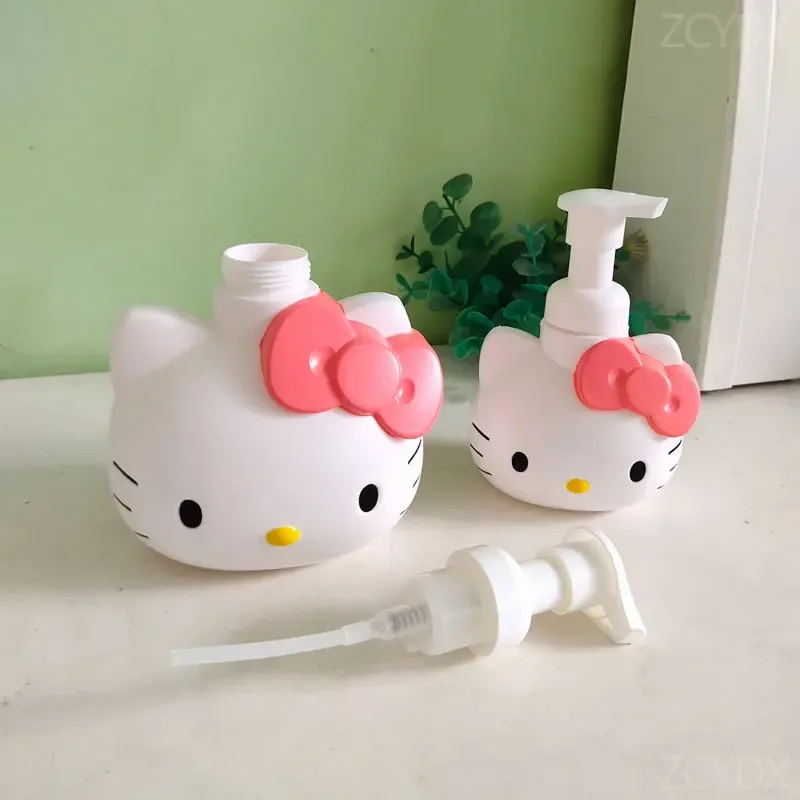 Sanrio Hello Kitty Portable Cartoon Pump Dispensing Bottle Travel Tool Cute Anime Modeling Girl Bathroom soap Lotion Container