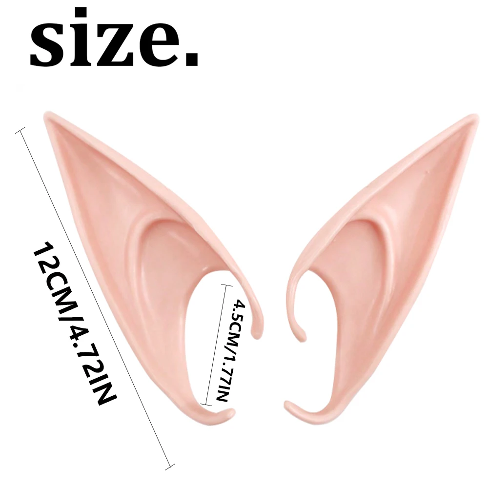 Elf ear role-playing fairy ears, pointed ear vampire costume accessories suitable for Halloween, Renaissance fantasy reality sho