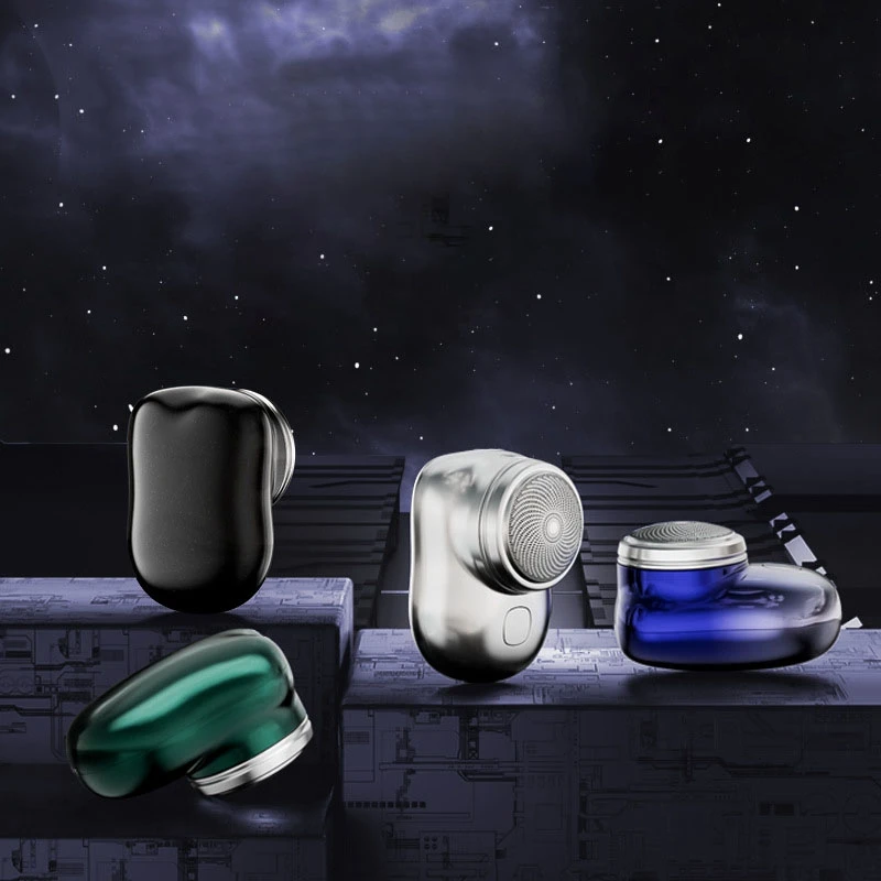 ماكينة حلاقة كهربائية صغيرة للسفر قابلة للغسل وقابلة لإعادة الشحن ومحمولة وغير مؤلمة ماكينة تشذيب لاسلكية للوجه واللحية