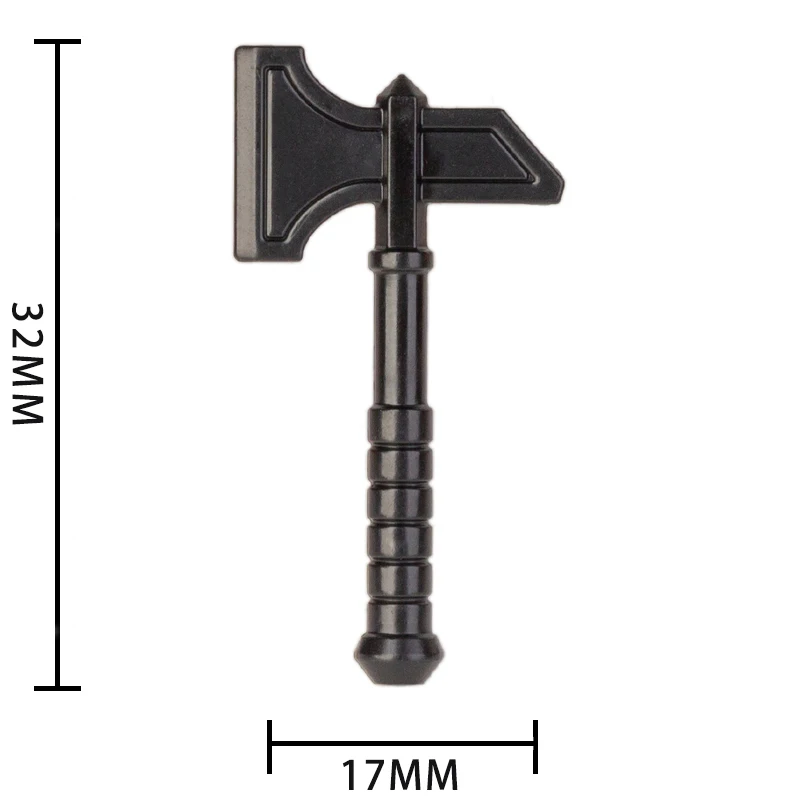 Koruit Mediaeval Times Dwarf Weapons For 4cm Figures Accessories Spear Sword Axe MOC Building Blocks Bricks Toys For Children