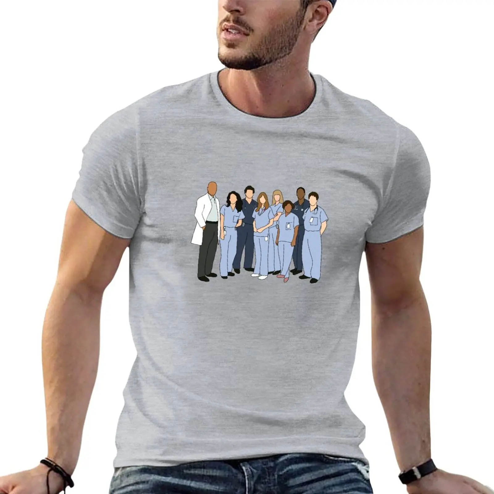 Grey's Original Cast T-Shirt sweat shirts Tee shirt mens plain t shirts