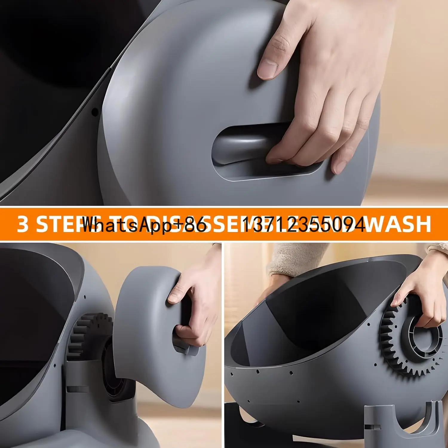 Automatic M1 Self-Cleaning Cat  Box Low Noise Deodorize Easy Clean Plastic Open Top APP Control Intelligent Electric Open