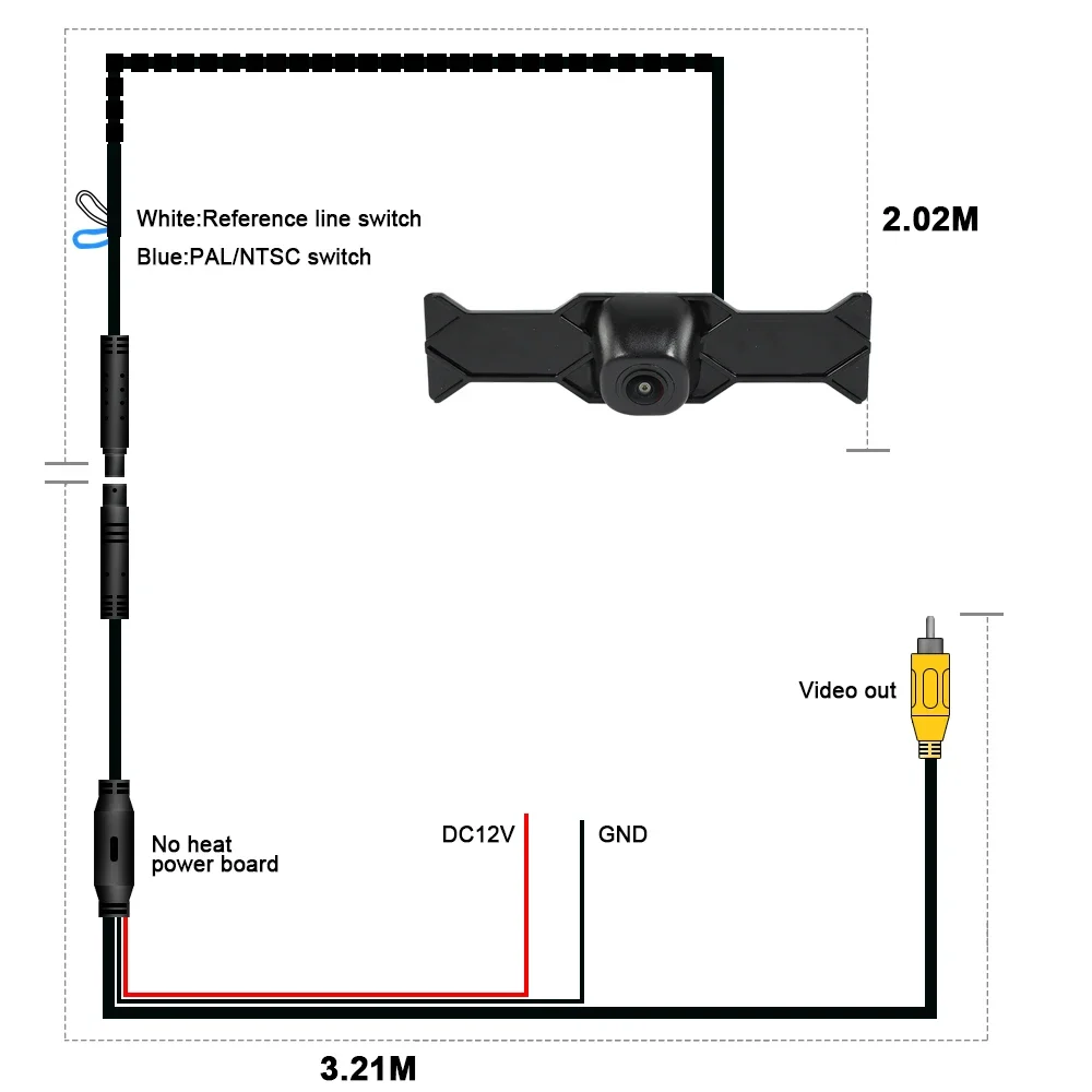 TEENRAM AHD 1080P Car Front View OEM Camera for Toyota 2019/2020/2021 Levin 150° Fisheye Lens Night Vision Parking Monitoring - Image 5