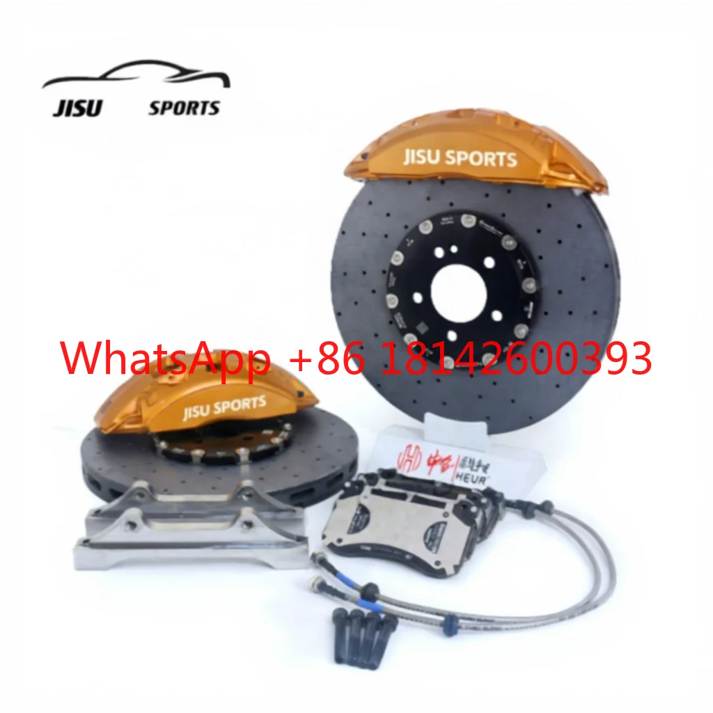 17-20 Inch Wheel 6/4 Pot Big Brake Caliper Kit 2PC Drilled Brake Disc Rotor Upgrade Parts for Luxury Sedans