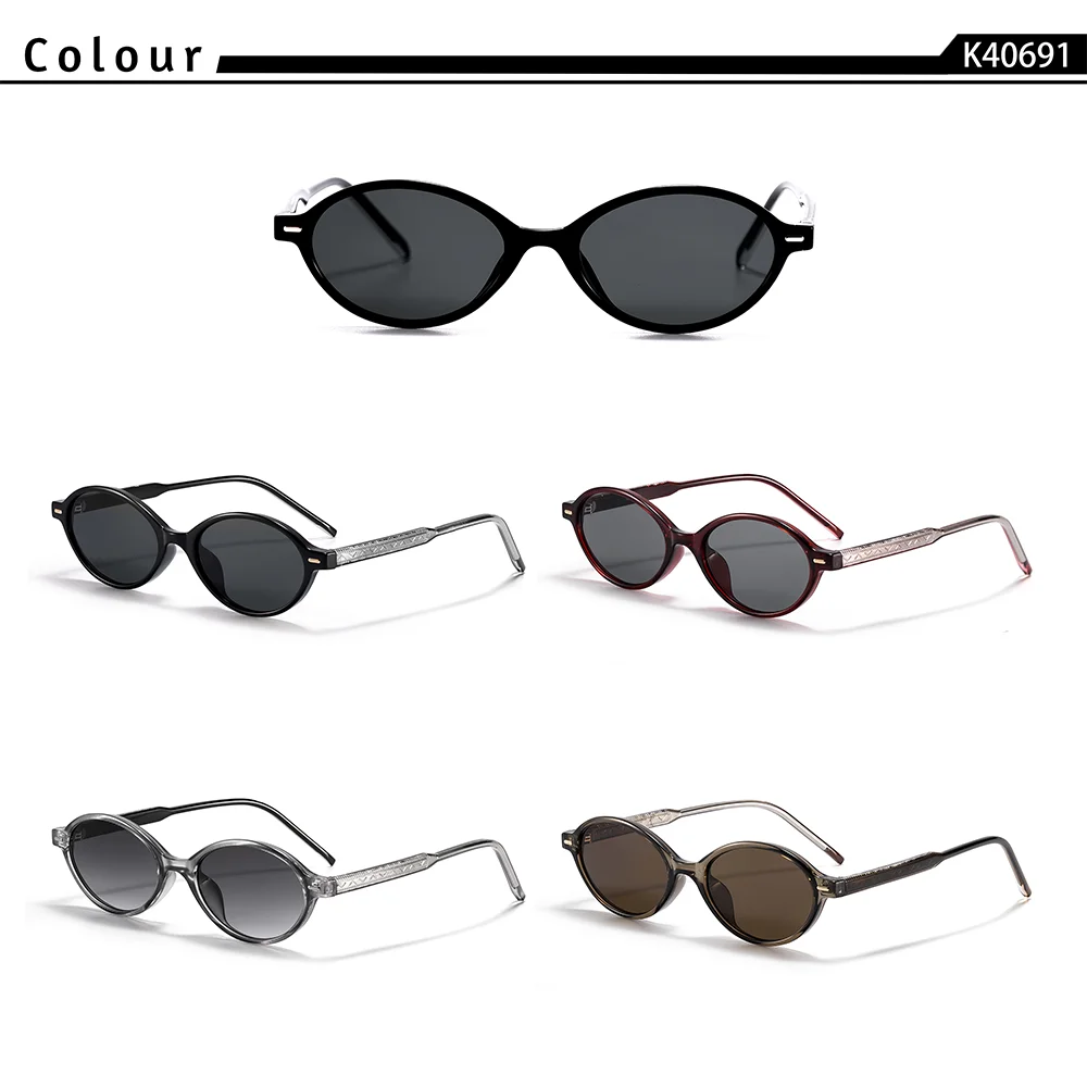 CATERSIDE Retro Mode Männer Sonnenbrille Kleine Runde Rahmen Straße Hip Hop Brillen Frauen Vielseitige Urlaub Geschenk Ätherische Gläser – Detail 3