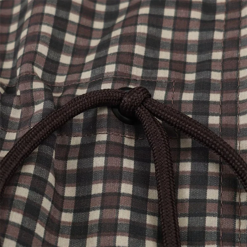 Damenmantel Langarm-Karo-Kapuzenjacke für Frauen 2026 Neue Mode Herbst Winter Lässige Schicke Damen-Oberbekleidung – Detail 15
