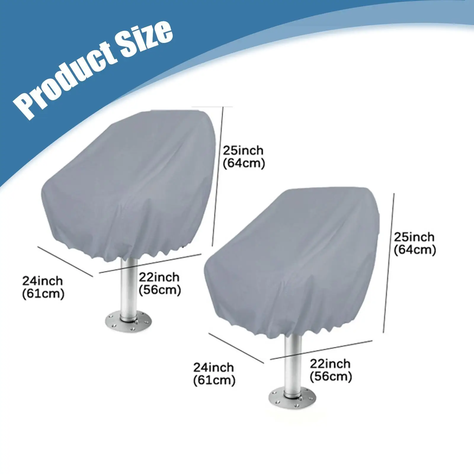 أغطية مقاعد القارب المصنوعة من قماش أكسفورد المقاوم للطقس، غطاء وسادة بحري سهل التنظيف لكرسي الكابتن والإكسسوارات #6