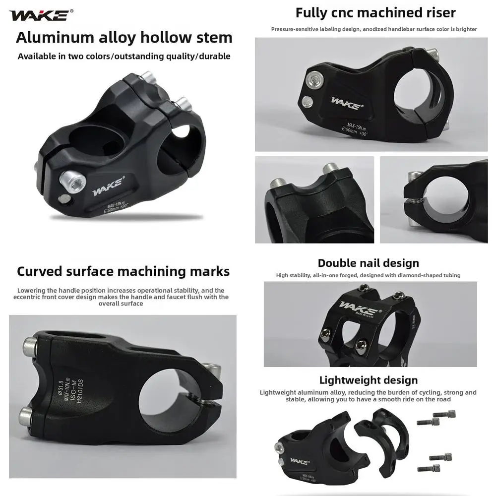 ويك دراجة الجذعية دراجة جبلية قصيرة سبيكة جوفاء المقود الجذعية MTB ملحق دروبشيب بالجملة