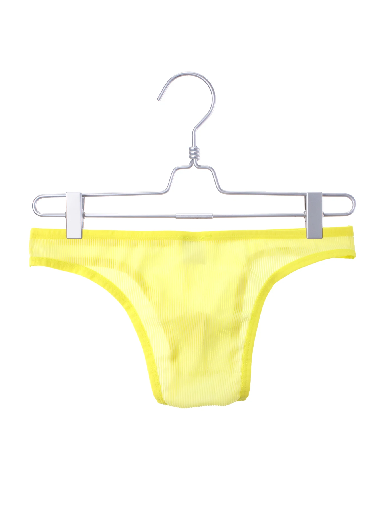 Men\'s underwear with personalized fluorescent yellow stripes