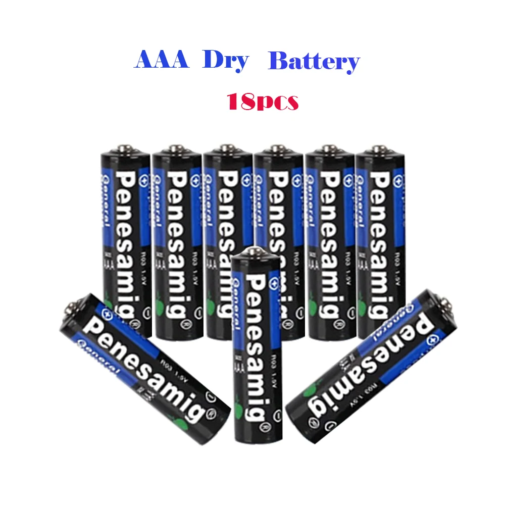 

AAA 18 шт. 100 мА/ч, 3A карбоновая сухая батарея 1,5 V Baterias для Камера калькулятор будильник Мышь дистанционного Управление батарея 3A