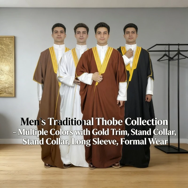 2026 Arabic Conservative Covering Robe Cloak Ceremonial Gown Oriental Academic Robe Speech Attire