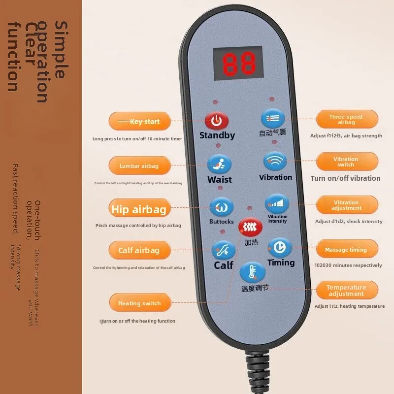 2025 New Massage Cushion, Full Body Kneading Backrest, Neck, Lumbar and Back Massager
