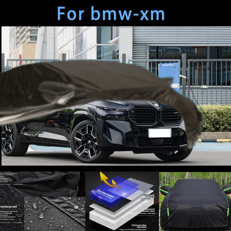 في الهواء الطلق يغطي سيارة كاملة لسيارات BMW-Xm ، غطاء الثلوج ، مقاوم للماء ، الغبار ، الخارجي ، ظلة ، اكسسوارات السيارات