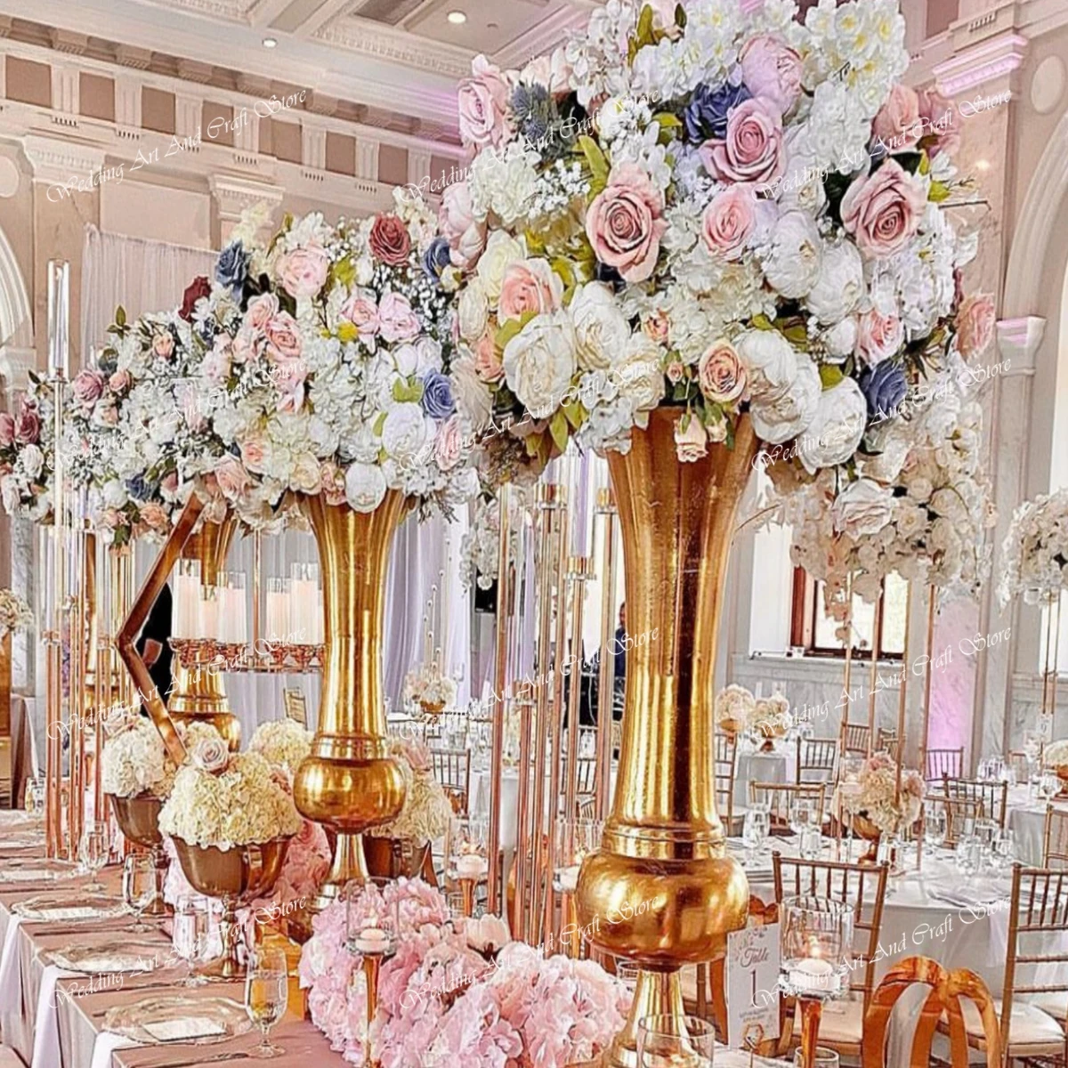 

100cm)4pcs 15pcs)Tall Wedding Centerpiece Table Decoration Column Gold Vases Iron Walkway Aisle Pedestal Metal Flower Stand 1474