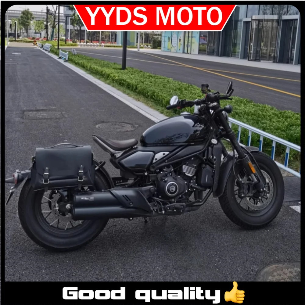 

Applicable For CFMOTO CLC450 single-seat version side edge frame Bobber modified accessories knight bag retro rear seat bag