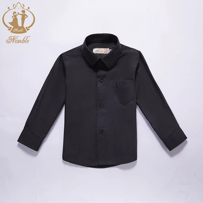 Baby Clothes 2024 Spring Autumn New School Formal Long Sleeve Shirt for Boys Turn Down Collar Blouse Coat Teenage Tops 2-13 Year