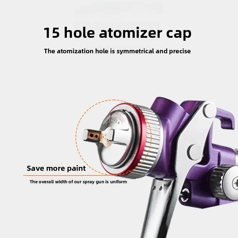 

Pneumatic Spray High Atomization Paint Gun 5200B Automotive Special Pneumatic Paint Gun Oil and Water Dual-purpose Spray Gun