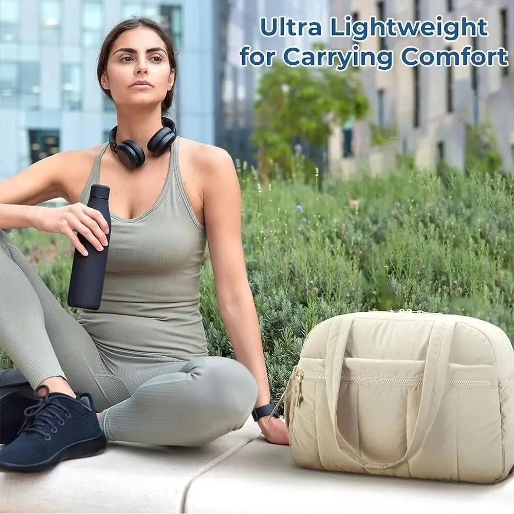 Large Capacity Travel Duffel Bag Dry and Wet Separation Waterproof Fitness Handbag Cloud Style Lightweight