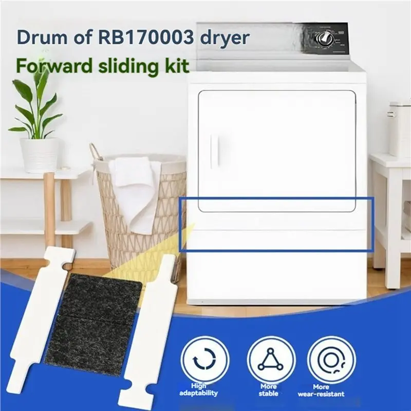 A01F-2X RB1700013 Dryer Roller Front Slider Kit For Speed Queen 1992 And Updated SM ADE30RGS171TW01 FGS17AWF LES17AWF LGH37A