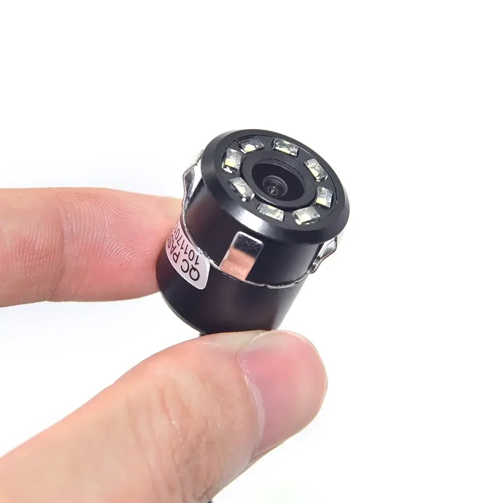 Super Mini 18.5MM Car Camera Front View Parking Camera CCD Waterproof with 8LED Night Vision