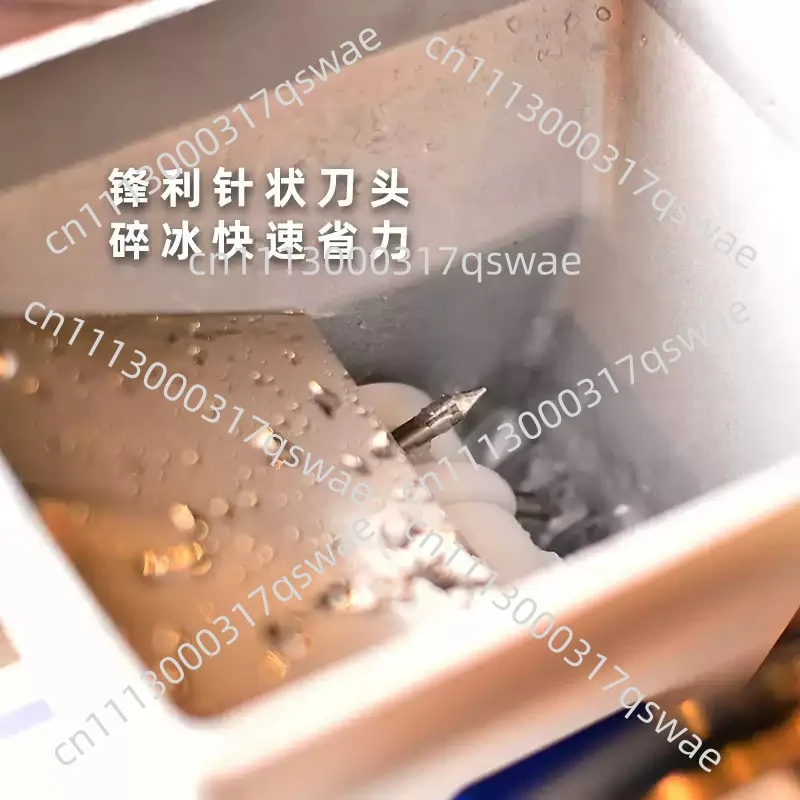 Manual Ice Crusher Hand Operated Ice Shaver Granular Ice Making Machine for Home Kitchen Use