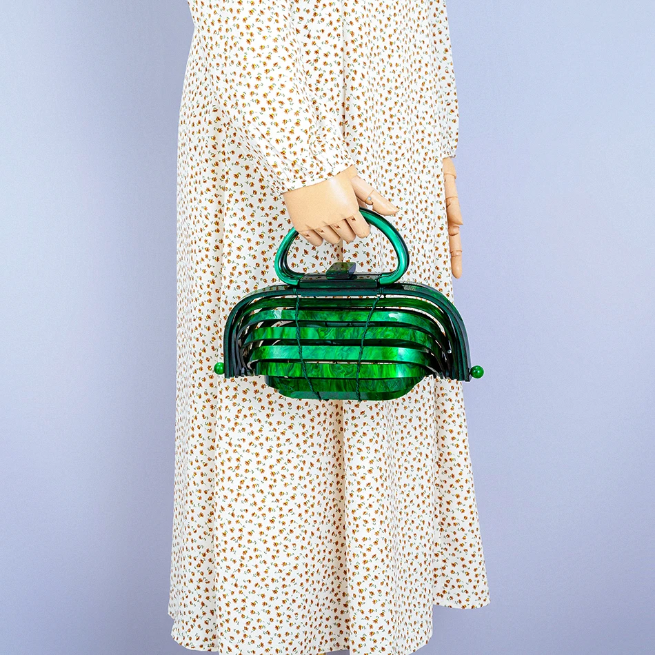 女性のためのヴィンテージスタイルのビーチバッグ,2022,アクリル織りバスケット,高品質の高級アクセサリー,丸い透かし彫りの財布とハンドバッグ,休暇のためのデザイナーハンドバッグ