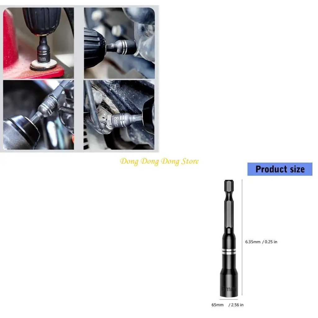 

4XBA Power Nut Driver Drill Bit Set Socket Adapter Driver Repairing