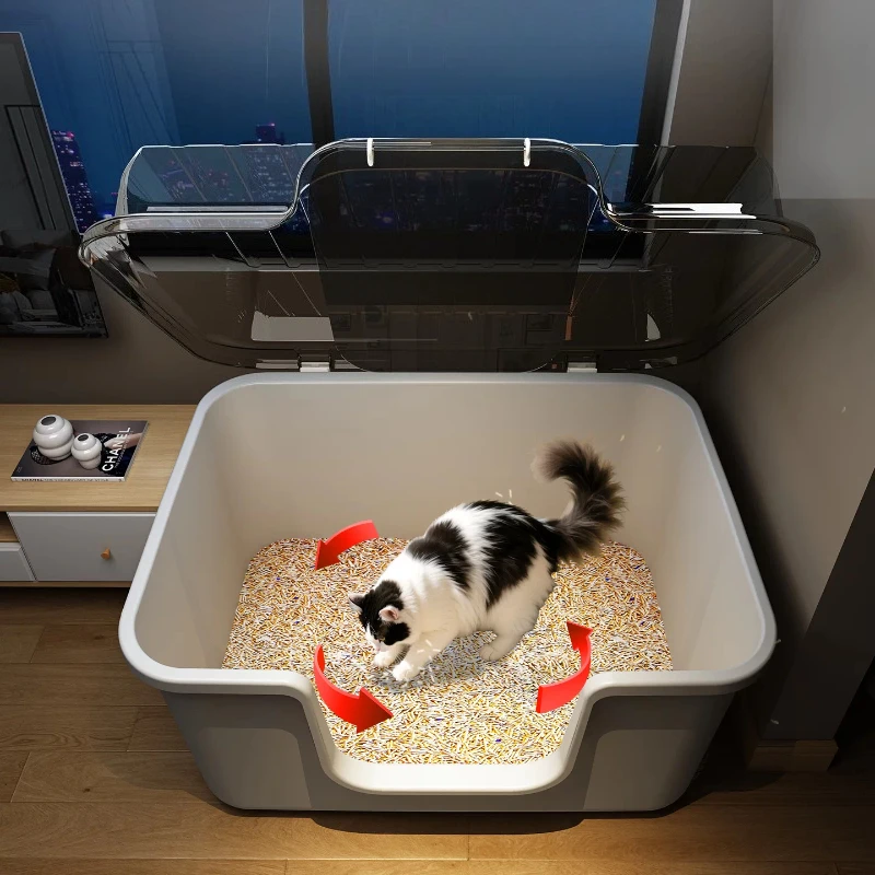 Training Hiding Extra Large Defecation Litter Box Closed Sandbox Detachable Litter Box Arenero Para Gatos Household Products