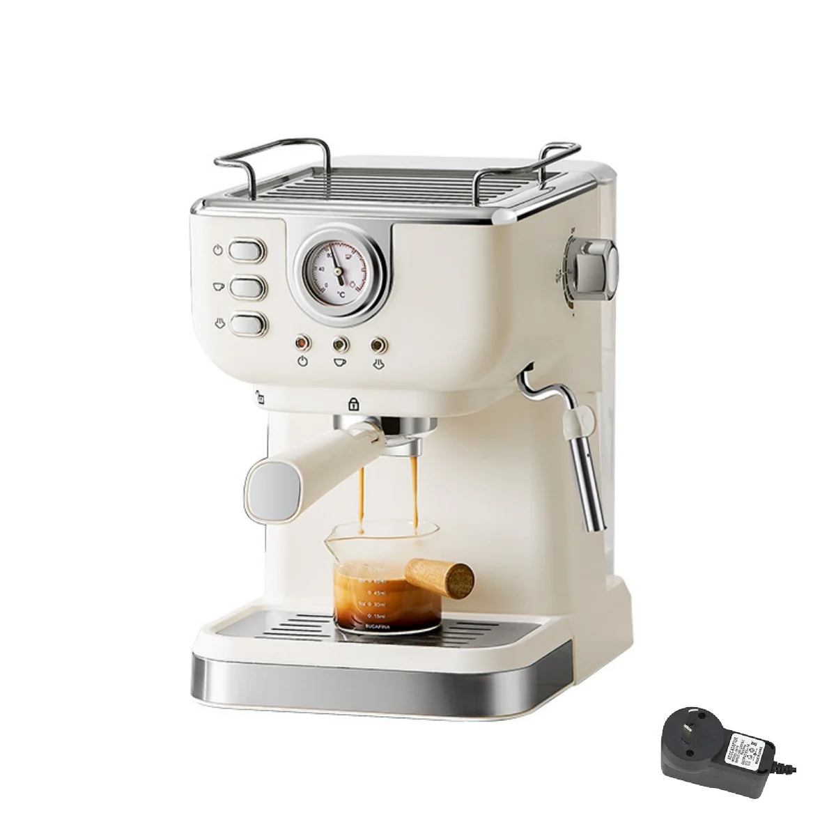 Coffee Machine 1PC Pump Pressure Milk Froth Pulling Steam Household Small Semi-automatic