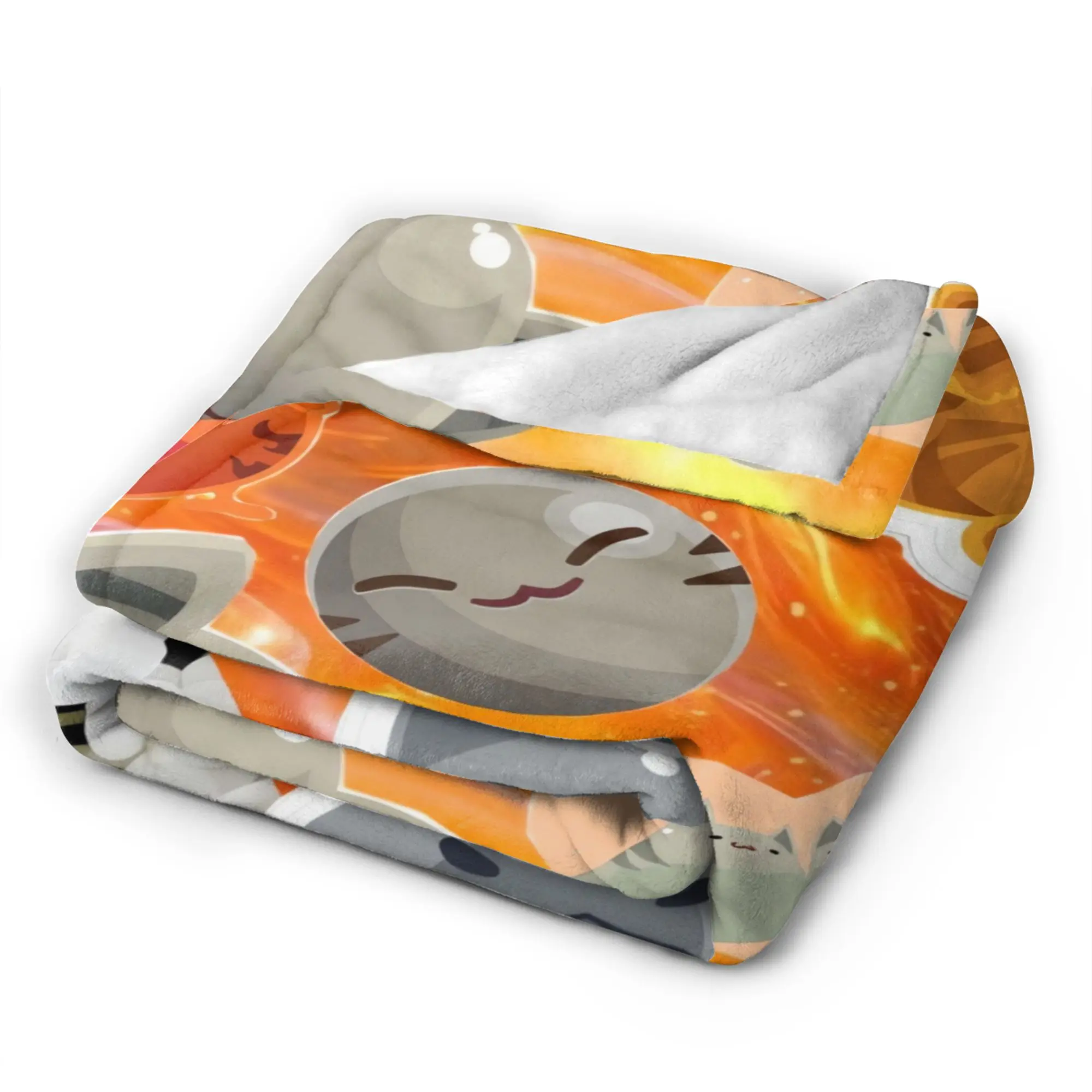 Warm Orange Slime Rancher Blanket Quality Super Warm  Throw Blanket Spring Students Couch Bed Street Trend Bedspread