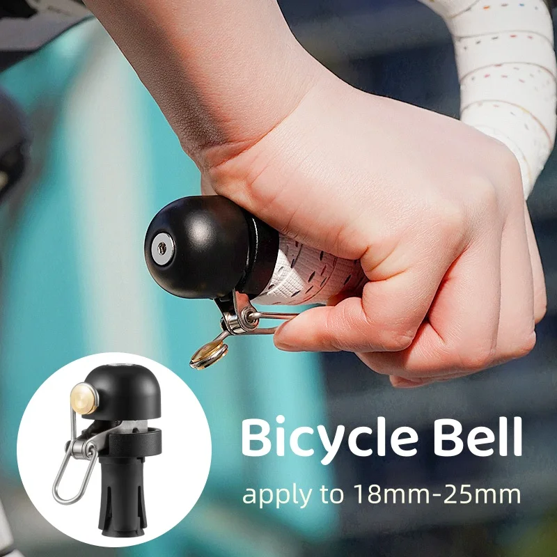 Timbre de bicicleta de aleación de aluminio, bocina de seguridad fuerte de 110dB, ajuste Universal para manillares de 18-25mm, accesorios de ciclismo antioxidantes impermeables
