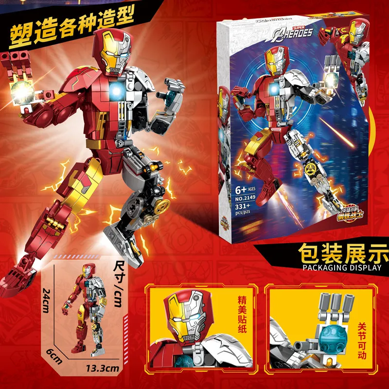 Marvel Superheroes Building Blocks Captain America Construction Figure Bricks Spiderman Model 76258 The Avengers Toys Kids Toys