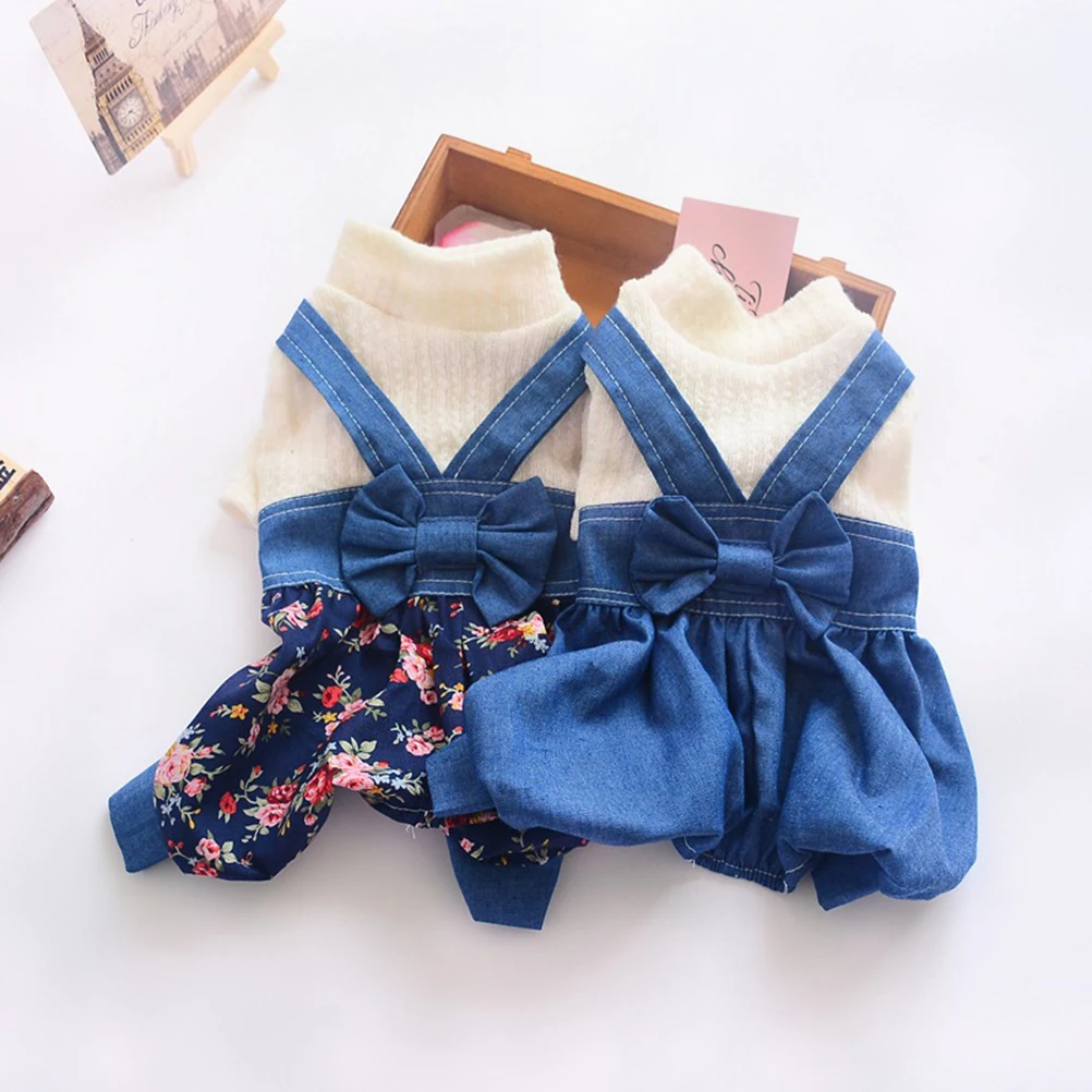 

Denim Dog Vests Retro Jeans Style Pet Clothing Small Dogs Apparel Cool Chill Jacket Vest Clothes Doggie Fashion