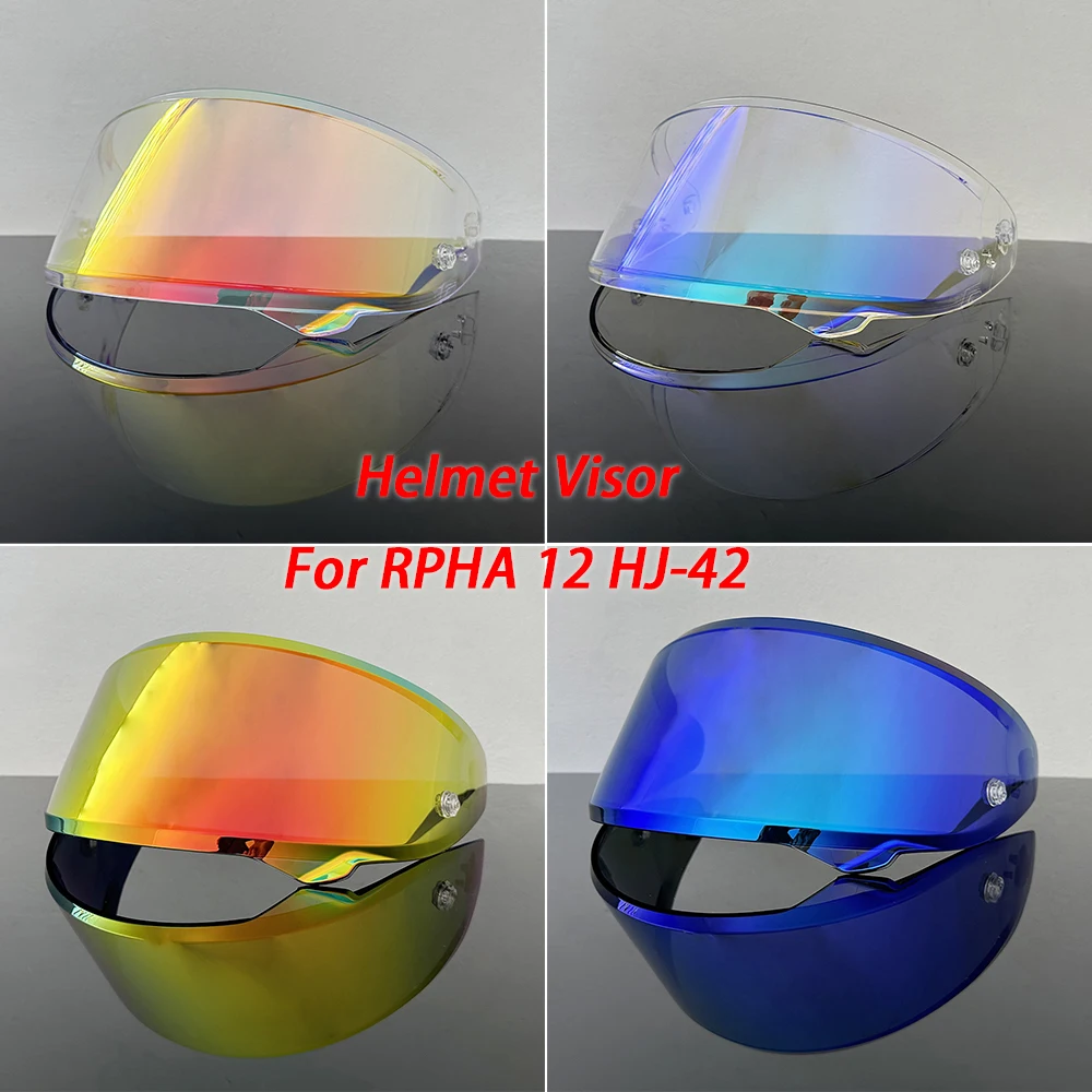 

Motorcycle Helmet Sun visor Goggles lens Fit For HJC RPHA 12 HJ-42 RPHA-12 Helmet Anti UV Protection Visor