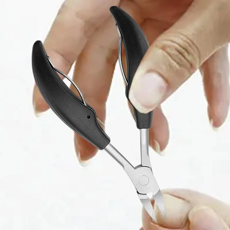 Thick Toenail Tool Toenail Cutters Professional Trimmer Stainless Steel With Non-slip Rubber Handle Pedicure Tools For Ingrown