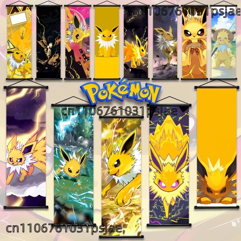 

Jolteon Pokémon Scroll Decorations, High - Quality, High - Detail for Kids' Rooms, Fade - Resistant in Electric Scenes