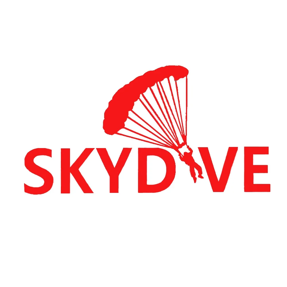Creative Skydive Parachute Graphic Self-Adhesive Decal UV Resistant Waterproof Sticker For Car Motorcycle Helmet Decor view 5