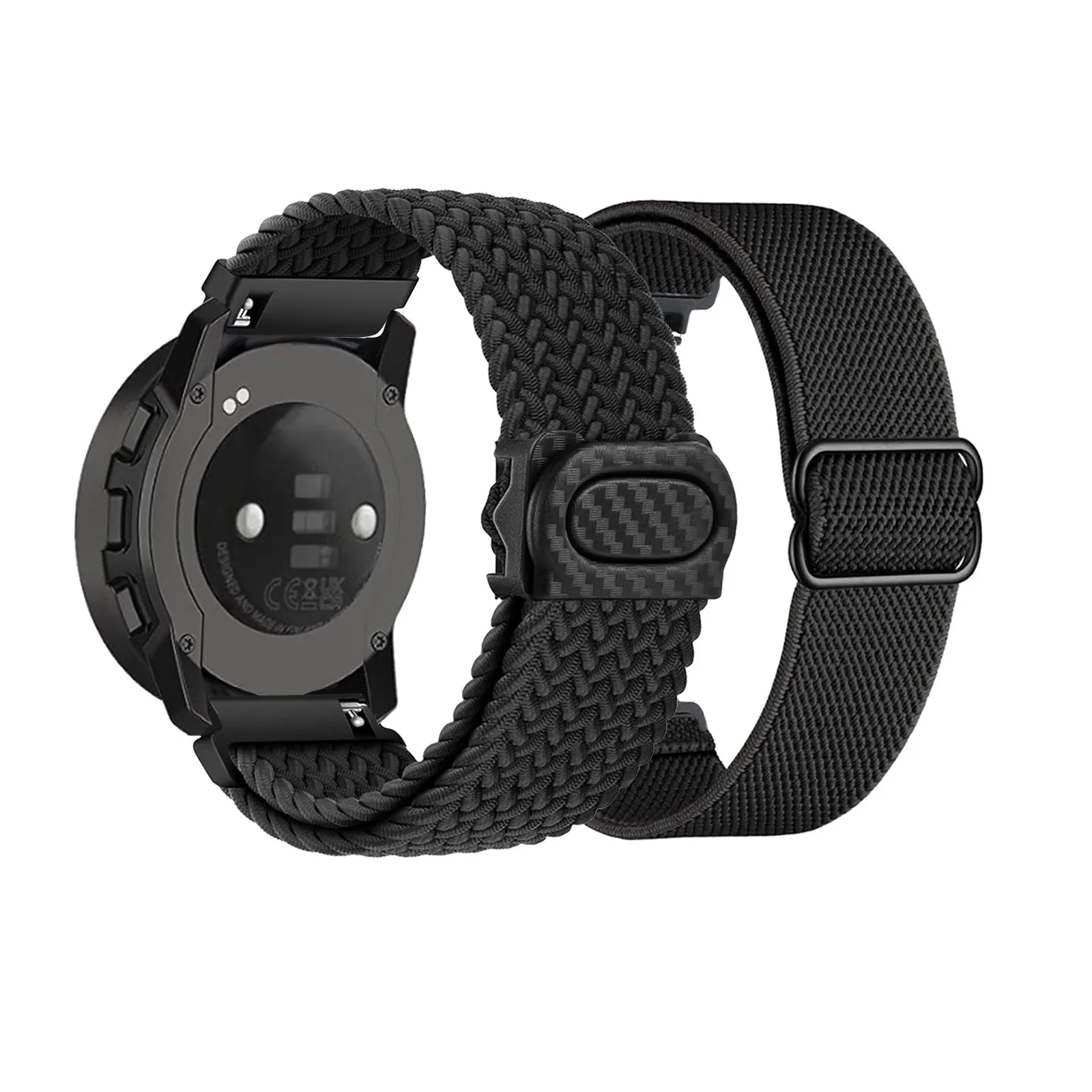 

2pcs Elastic Nylon Bands for Suunto 7/9/9 Titanium/9 Baro/9 GPS/D5/D5i/D7/Spartan Ultra/Spartan Sport/Wrist HR,COROS Nomad Strap