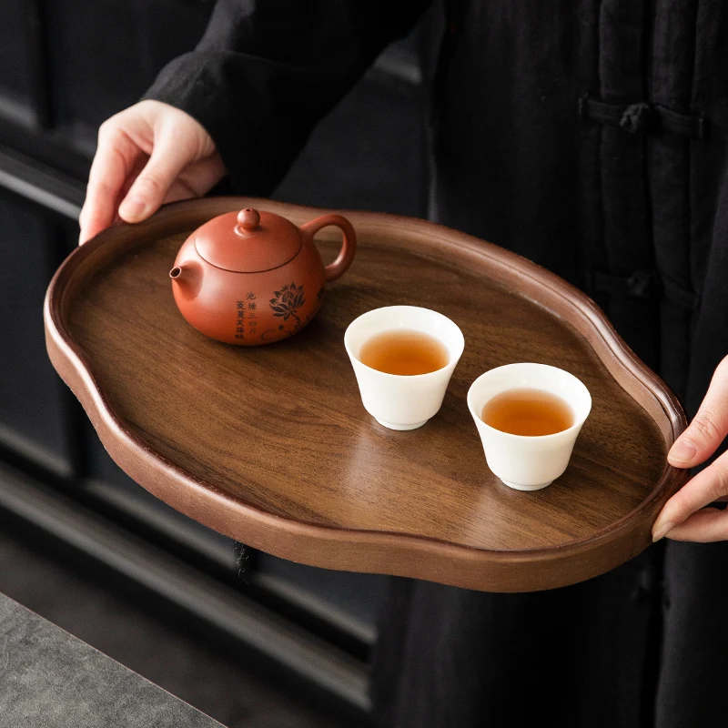 Irregular Afeteria Tea Tray Living Room Coasters Hospitality Office Tea Tray Dining Accessories Bandeja Madera Home Decorationgs 5