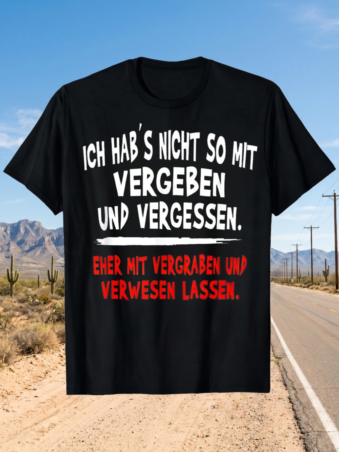 1 Stück 100% Baumwolle Ich Hab S Nicht so O-Neck Kurzarm-T-Shirt mit Aufdruck, Übergröße, bequeme Freizeitkleidung, maschinenwaschbar